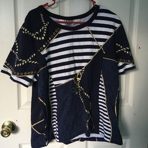 Nautical short sleeve shirt